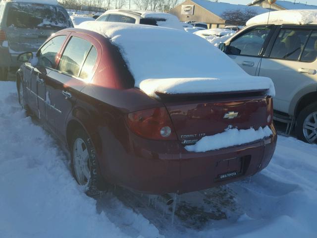 1G1AZ58F677191224 - 2007 CHEVROLET COBALT LTZ BURGUNDY photo 3