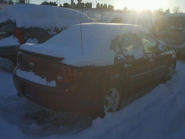 1G1AZ58F677191224 - 2007 CHEVROLET COBALT LTZ BURGUNDY photo 4