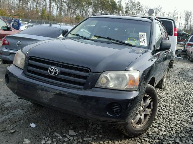 JTEDP21A640027110 - 2004 TOYOTA HIGHLANDER BLACK photo 2