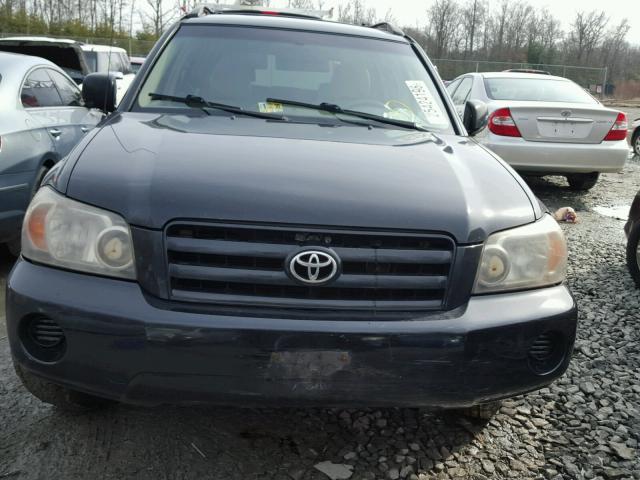 JTEDP21A640027110 - 2004 TOYOTA HIGHLANDER BLACK photo 9