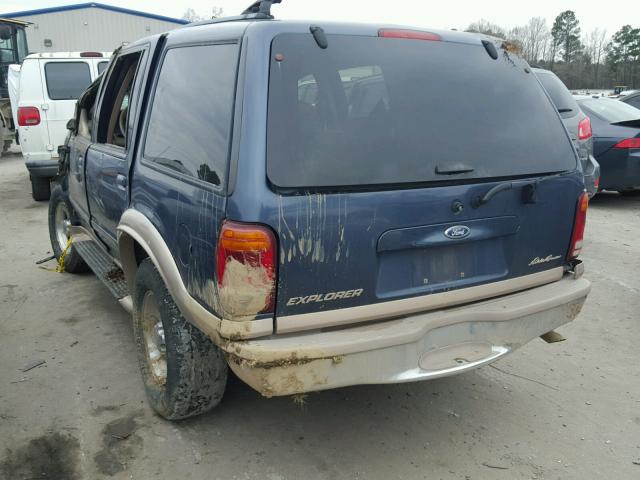 1FMZU74E5YUB77461 - 2000 FORD EXPLORER E BLUE photo 3