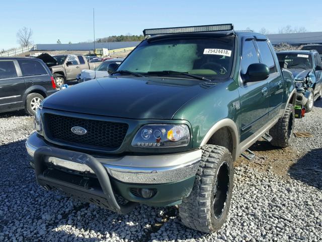 1FTRW08L81KB64123 - 2001 FORD F150 SUPER GREEN photo 2