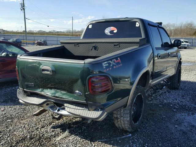 1FTRW08L81KB64123 - 2001 FORD F150 SUPER GREEN photo 4