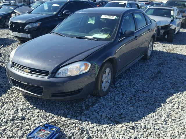 2G1WT57K691129246 - 2009 CHEVROLET IMPALA 1LT BLUE photo 2