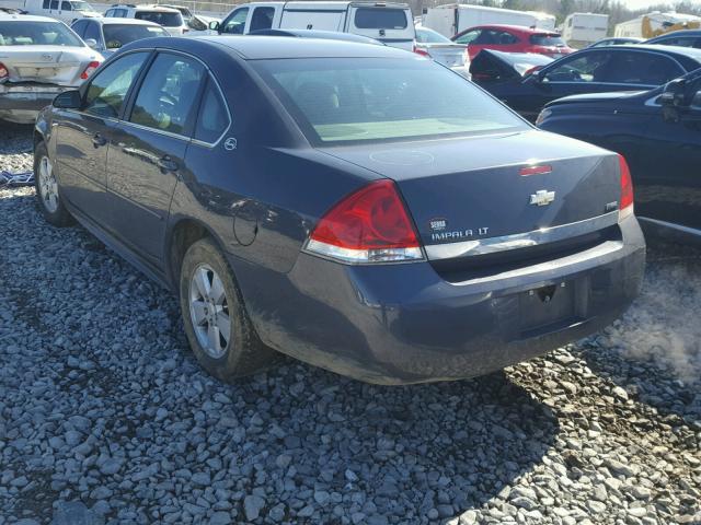 2G1WT57K691129246 - 2009 CHEVROLET IMPALA 1LT BLUE photo 3