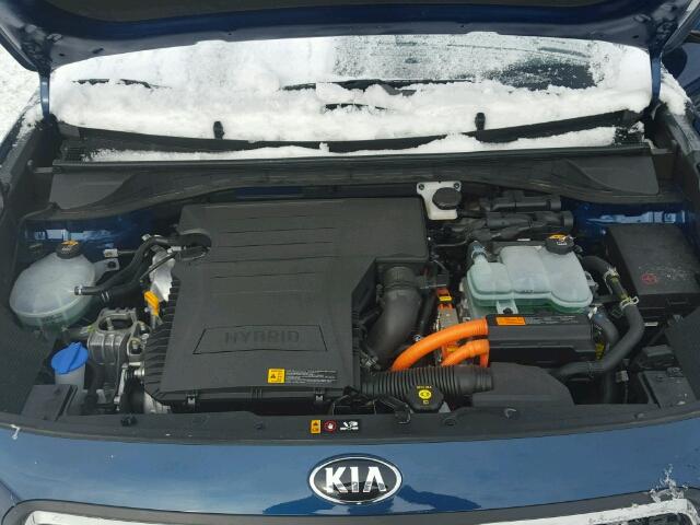 KNDCB3LC2H5080074 - 2017 KIA NIRO FE BLUE photo 7