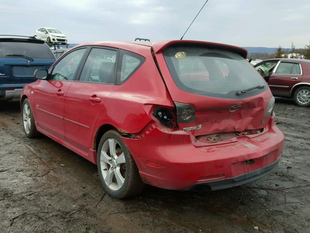 JM1BK343441212750 - 2004 MAZDA 3 HATCHBAC RED photo 3