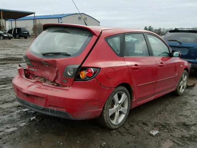 JM1BK343441212750 - 2004 MAZDA 3 HATCHBAC RED photo 4