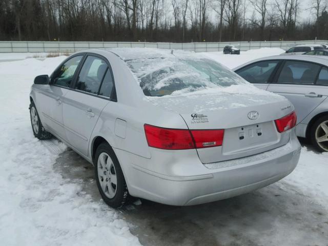 5NPET46C79H546798 - 2009 HYUNDAI SONATA GLS SILVER photo 3