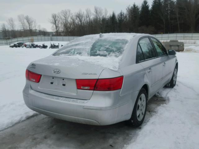 5NPET46C79H546798 - 2009 HYUNDAI SONATA GLS SILVER photo 4