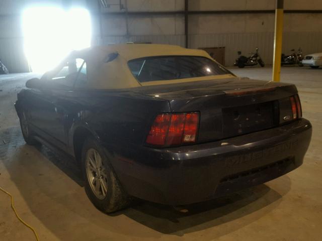 1FAFP44421F170729 - 2001 FORD MUSTANG BLUE photo 3