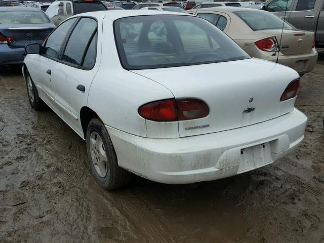 1G1JC524027206463 - 2002 CHEVROLET CAVALIER B WHITE photo 3