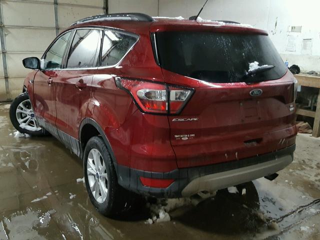 1FMCU9GD3HUC77272 - 2017 FORD ESCAPE SE RED photo 3