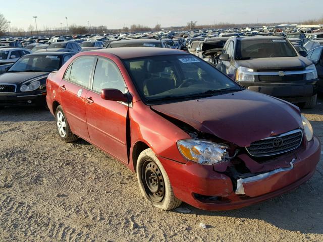 JTDBR32E660064402 - 2006 TOYOTA COROLLA CE RED photo 1