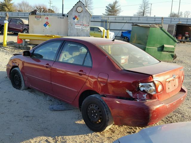 JTDBR32E660064402 - 2006 TOYOTA COROLLA CE RED photo 3