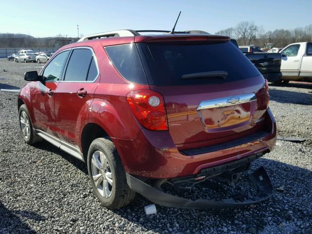 2CNALDEC5B6421417 - 2011 CHEVROLET EQUINOX LT RED photo 3