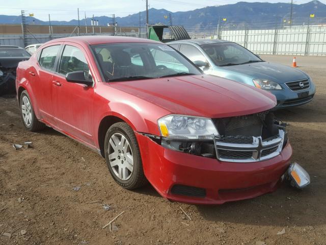 1C3CDZAG7CN269822 - 2012 DODGE AVENGER SE RED photo 1