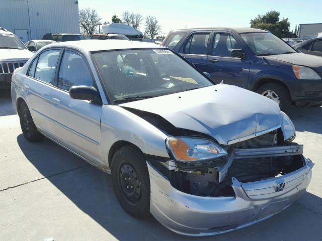 2HGES16633H546455 - 2003 HONDA CIVIC LX SILVER photo 1