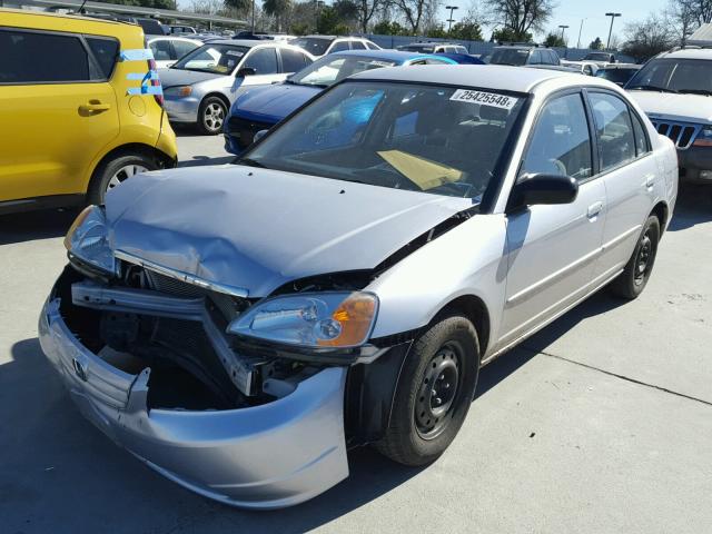 2HGES16633H546455 - 2003 HONDA CIVIC LX SILVER photo 2