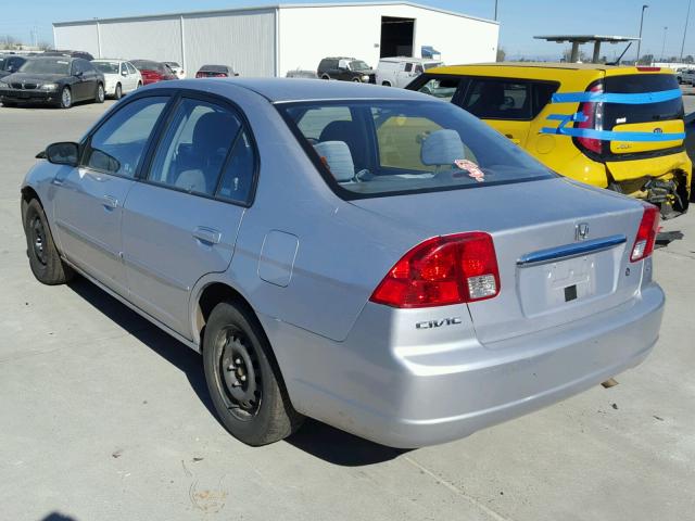 2HGES16633H546455 - 2003 HONDA CIVIC LX SILVER photo 3