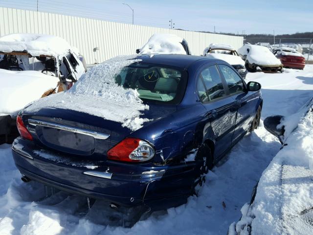 SAJEB52D04XE13714 - 2004 JAGUAR X-TYPE 2.5 BLUE photo 4