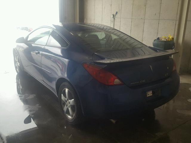 1G2ZH158564243541 - 2006 PONTIAC G6 GT BLUE photo 3