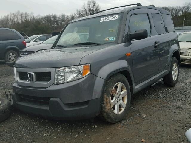 5J6YH28799L004238 - 2009 HONDA ELEMENT EX GRAY photo 2