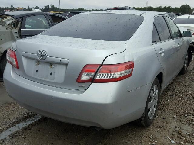 4T1BF3EK6AU044948 - 2010 TOYOTA CAMRY BASE SILVER photo 4