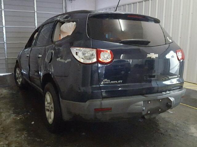 1GNLVEED3AS107872 - 2010 CHEVROLET TRAVERSE L BLUE photo 3