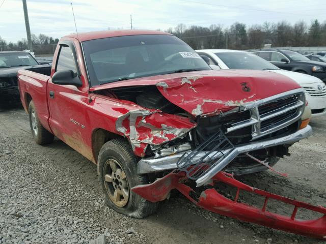 1B7FL26X71S247877 - 2001 DODGE DAKOTA RED photo 1