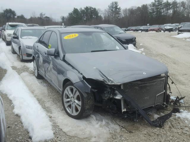 WDDGF8AB1ER310176 - 2014 MERCEDES-BENZ C 300 4MAT GRAY photo 1