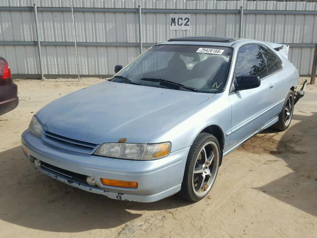 1HGCD7156SA009143 - 1995 HONDA ACCORD EX BLUE photo 2