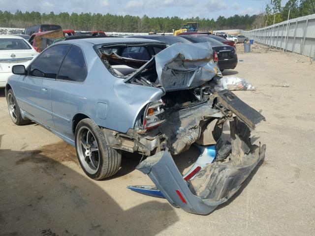 1HGCD7156SA009143 - 1995 HONDA ACCORD EX BLUE photo 3