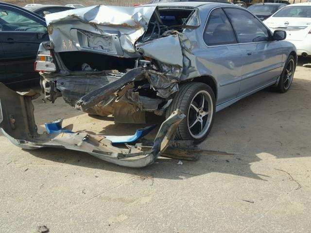 1HGCD7156SA009143 - 1995 HONDA ACCORD EX BLUE photo 4