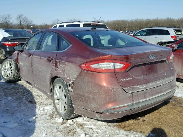 3FA6P0H73ER255861 - 2014 FORD FUSION SE ORANGE photo 3