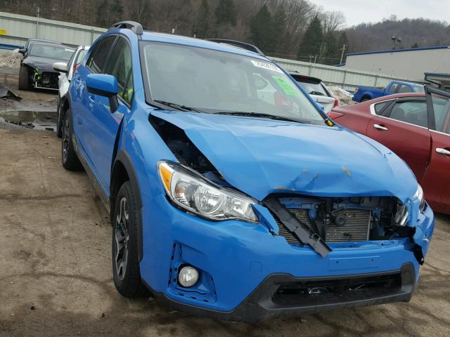 JF2GPABC8HH222291 - 2017 SUBARU CROSSTREK BLUE photo 1