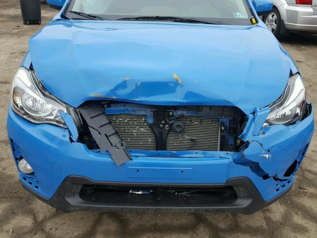 JF2GPABC8HH222291 - 2017 SUBARU CROSSTREK BLUE photo 7