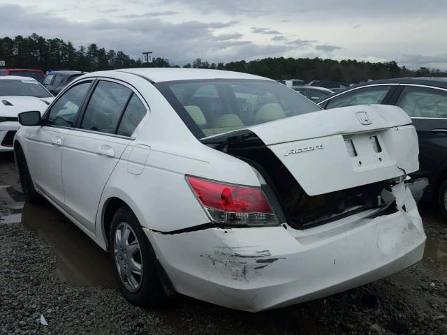 1HGCP2F32AA016333 - 2010 HONDA ACCORD LX WHITE photo 3