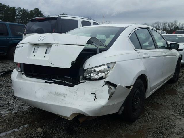 1HGCP2F32AA016333 - 2010 HONDA ACCORD LX WHITE photo 4