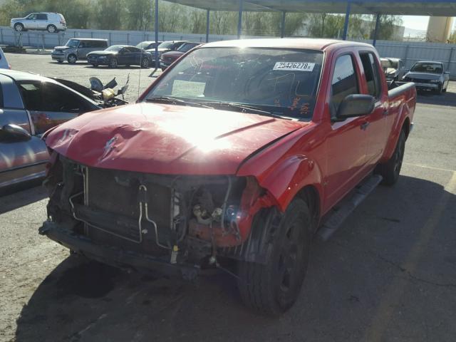 1N6AD09U87C464500 - 2007 NISSAN FRONTIER C RED photo 2