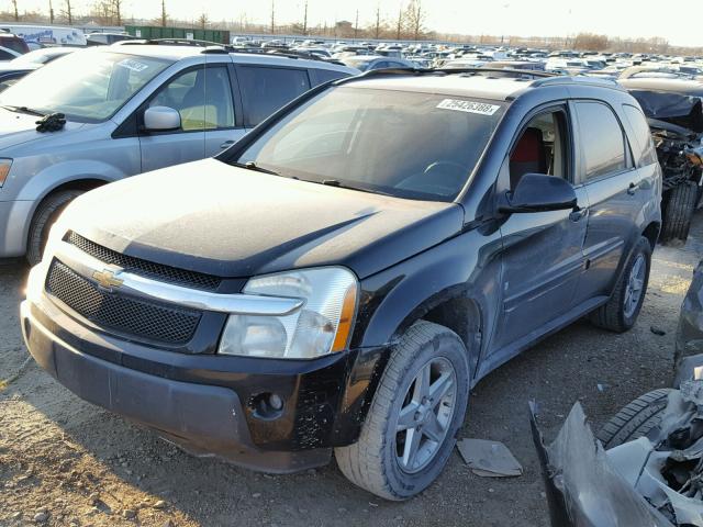 2CNDL63F966147344 - 2006 CHEVROLET EQUINOX LT BLACK photo 2