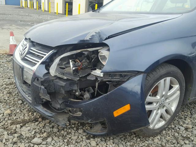 3VWCT81K16M851018 - 2006 VOLKSWAGEN JETTA TDI BLUE photo 9