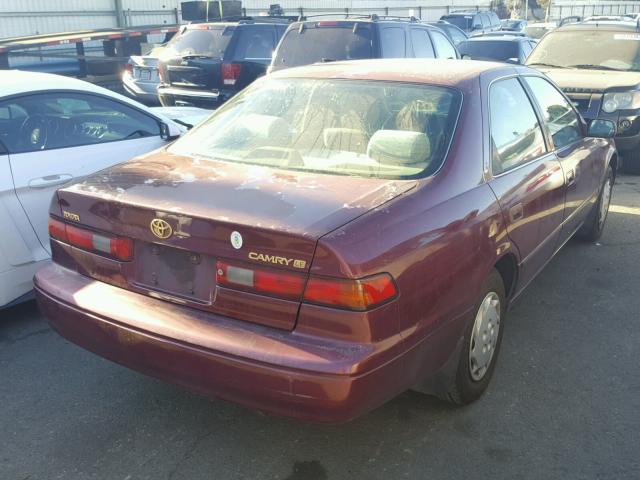 JT2BG22K2W0225889 - 1998 TOYOTA CAMRY CE RED photo 4