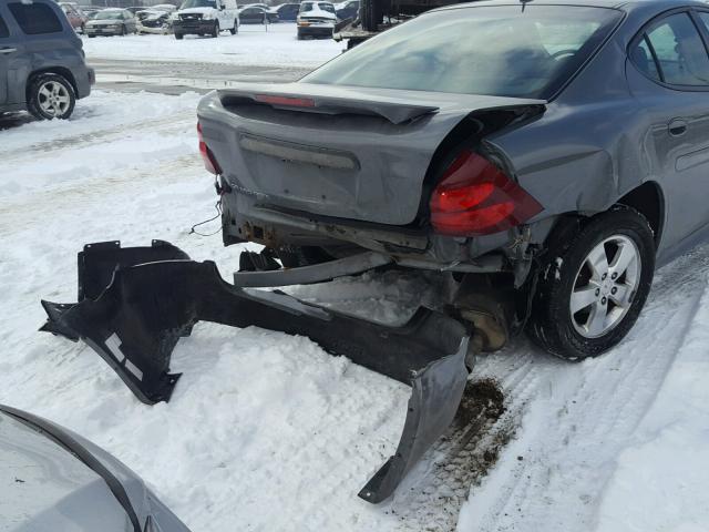 2G2WP552881187649 - 2008 PONTIAC GRAND PRIX CHARCOAL photo 9