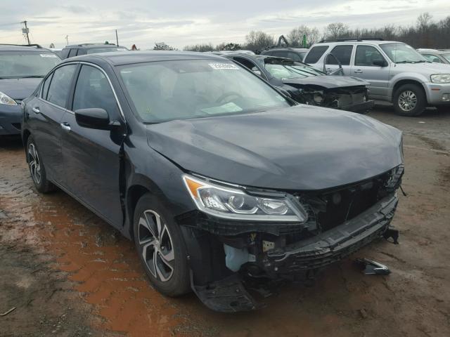 1HGCR2F49GA034517 - 2016 HONDA ACCORD LX BLACK photo 1