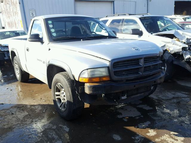 1B7FL16X92S584854 - 2002 DODGE DAKOTA BAS SILVER photo 1