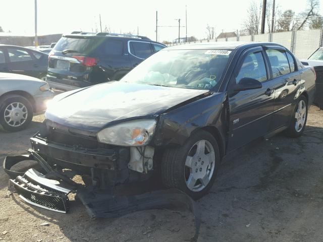 1G1ZW53126F259644 - 2006 CHEVROLET MALIBU SS BLACK photo 2