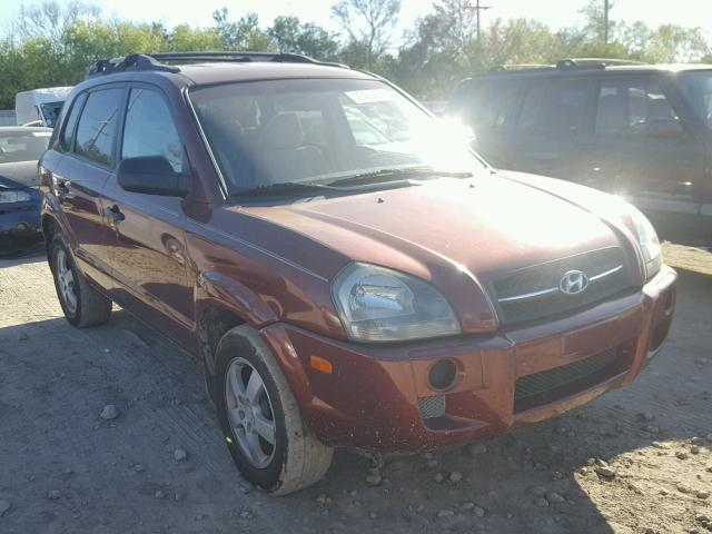 KM8JM12B35U212349 - 2005 HYUNDAI TUCSON GL MAROON photo 1