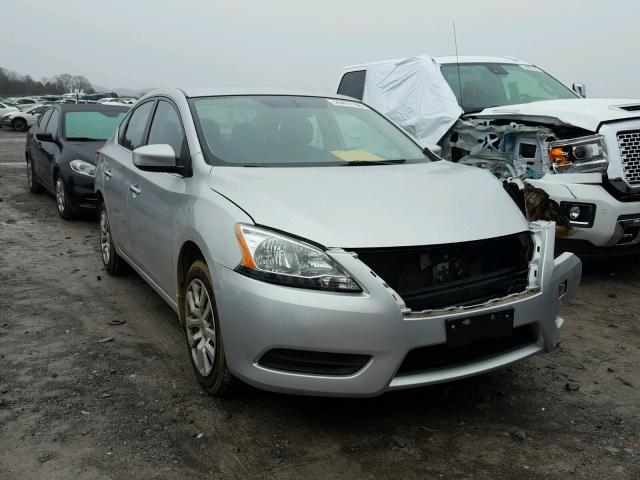 3N1AB7AP4EY244768 - 2014 NISSAN SENTRA S SILVER photo 1