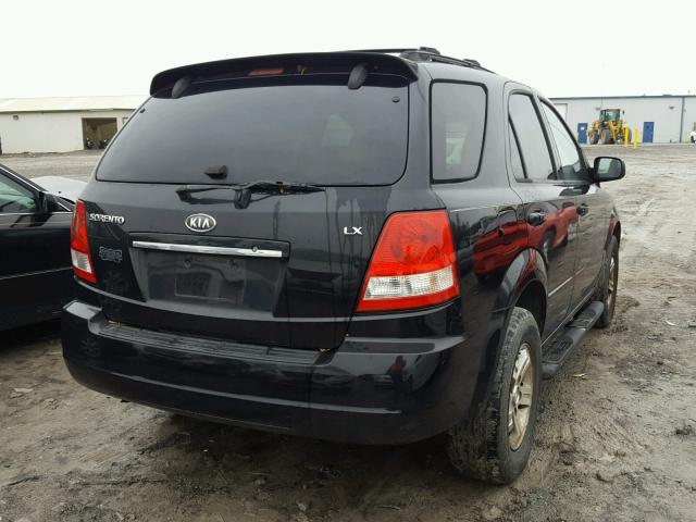 KNDJC733365626468 - 2006 KIA SORENTO EX BLACK photo 4